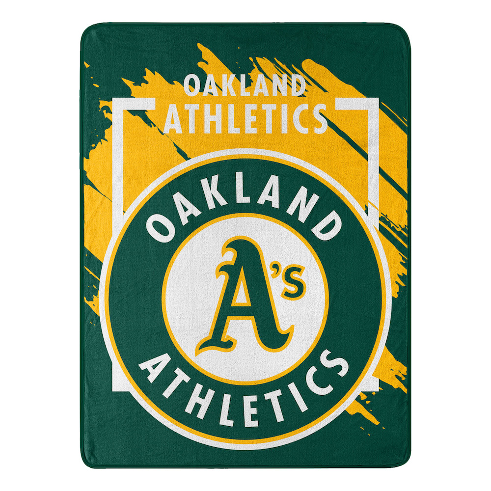 Oakland A's Micro Raschel 50 x 60 Team Blanket