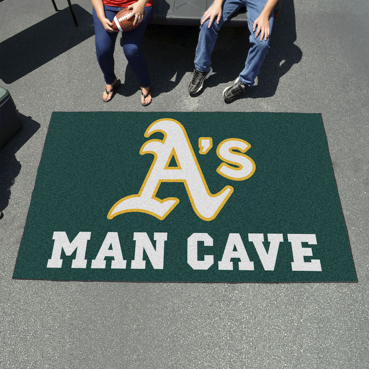 Oakland A's UTILI-MAT 60 x 96 MAN CAVE Rug