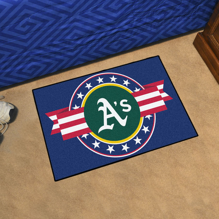 Oakland A's 20 x 30 PATRIOTIC Starter Floor Mat