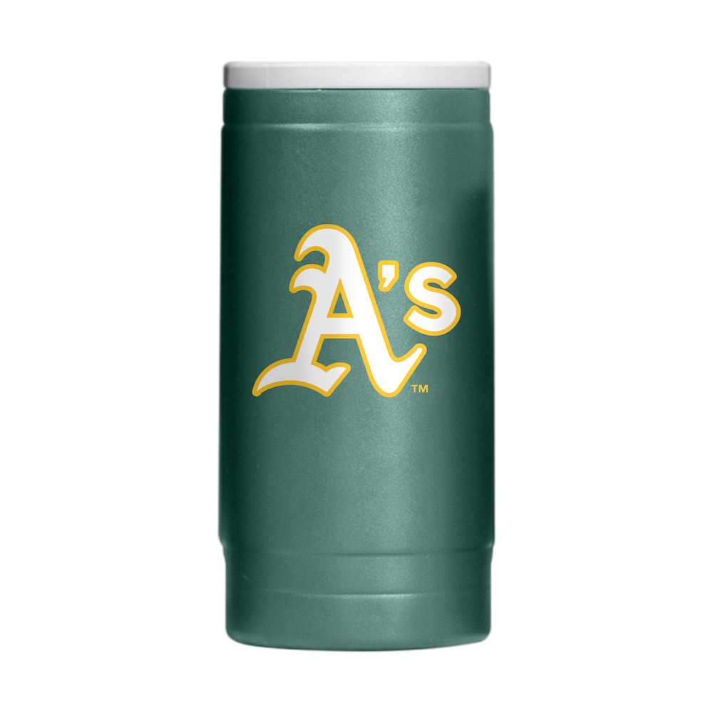 Oakland A's Powder Coated 12 oz. Slim Can Coolie