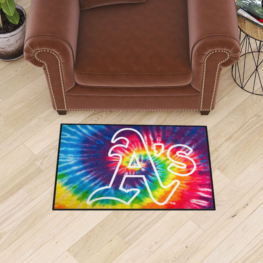 Oakland A's TIE-DIE 20 x 30 Starter Floor Mat