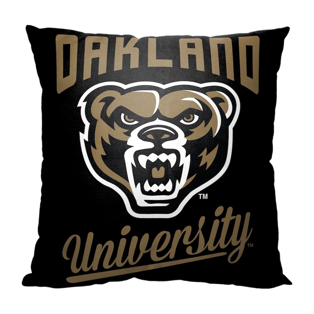 Oakland Golden Grizzlies ALUMNI Decorative Throw Pillow 18 x 18 inch