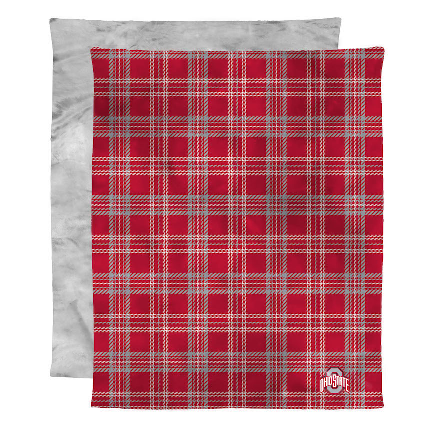 Ohio State Buckeyes 2 Ply MINK Throw Blanket