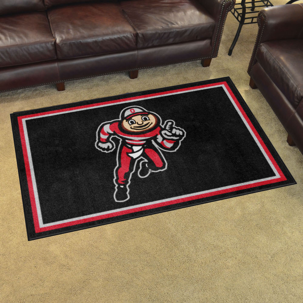 Ohio State Buckeyes 4x6 Area Rug - 2nd Logo