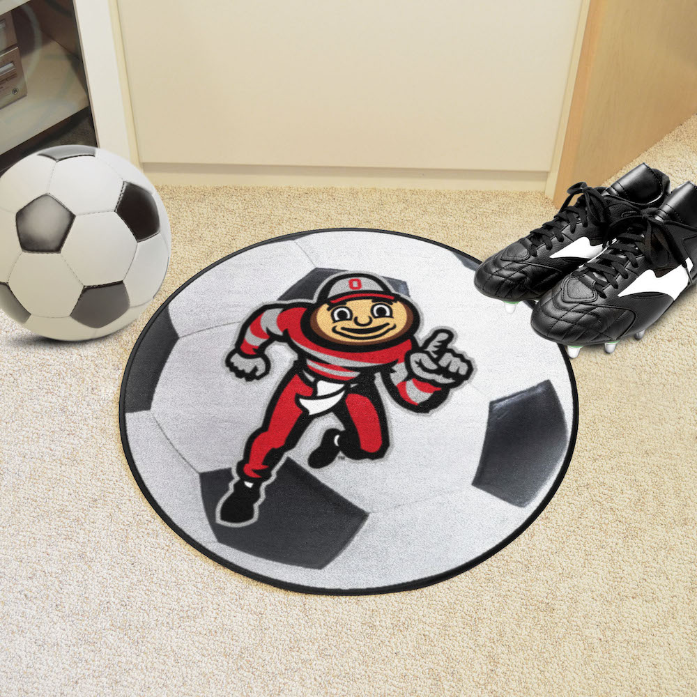 Ohio State Buckeyes SOCCER BALL Mat - 2nd Logo