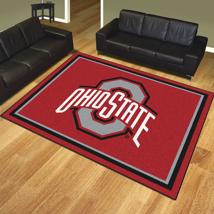 Ohio State Buckeyes Ultra Plush 8x10 Area Rug