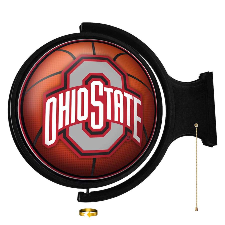 Ohio State Buckeyes LED Rotating Wall Sign ~ BASKETBALL