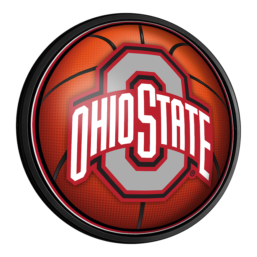 Ohio State Buckeyes Slimline LED Wall Sign ~ BASKETBALL