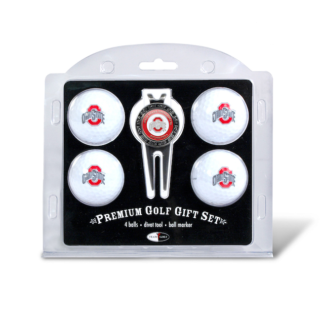 Ohio State Buckeyes 4 Golf Ball and Divot Tool Set