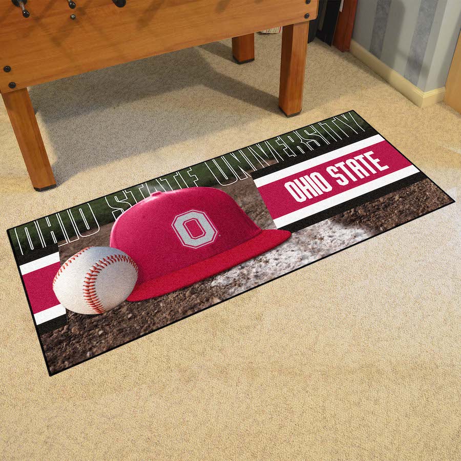 Ohio State Buckeyes 30 x 72 Baseball Carpet Runner