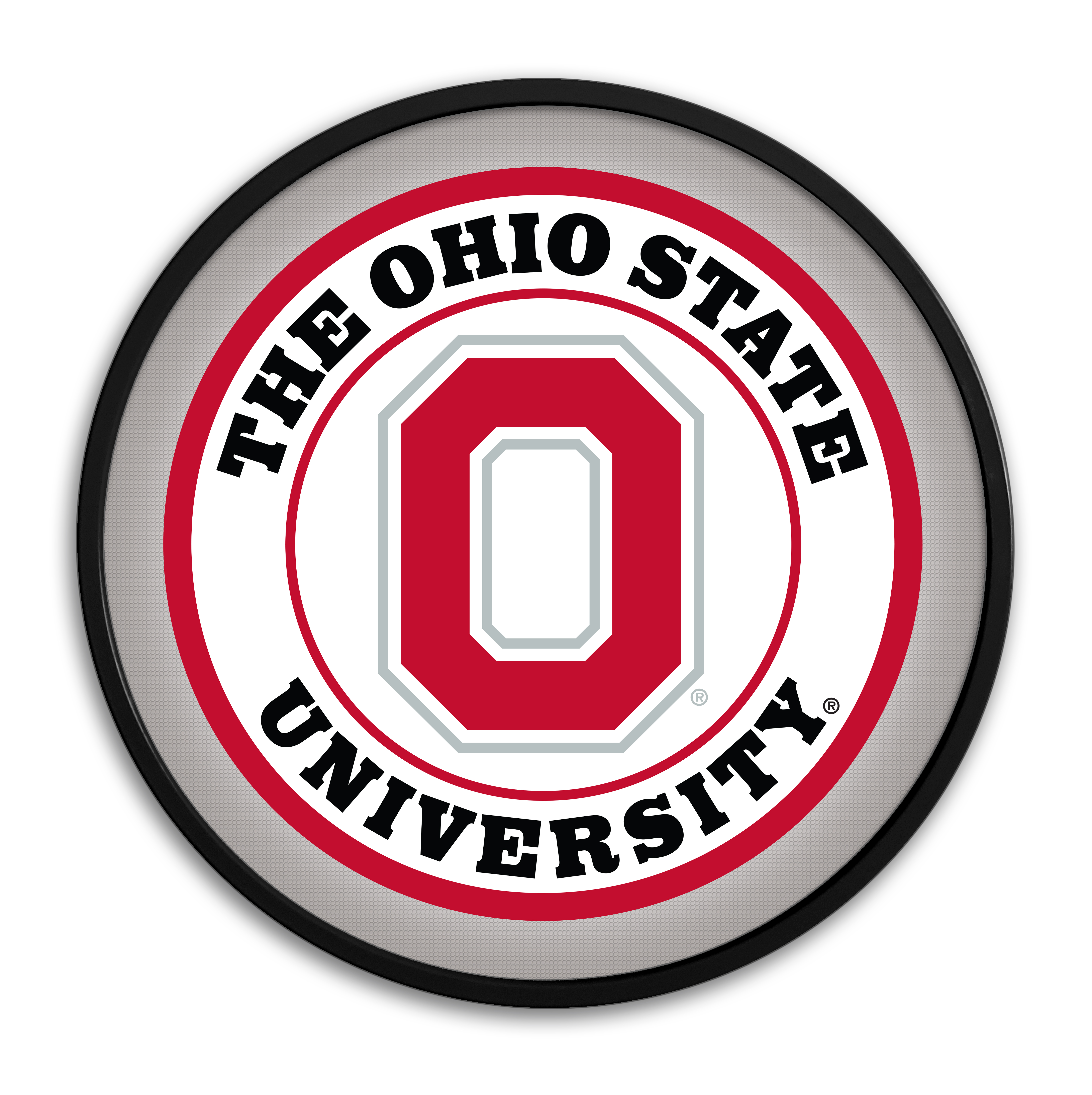 Ohio State Buckeyes BLOCK O Modern Disc Wall Sign