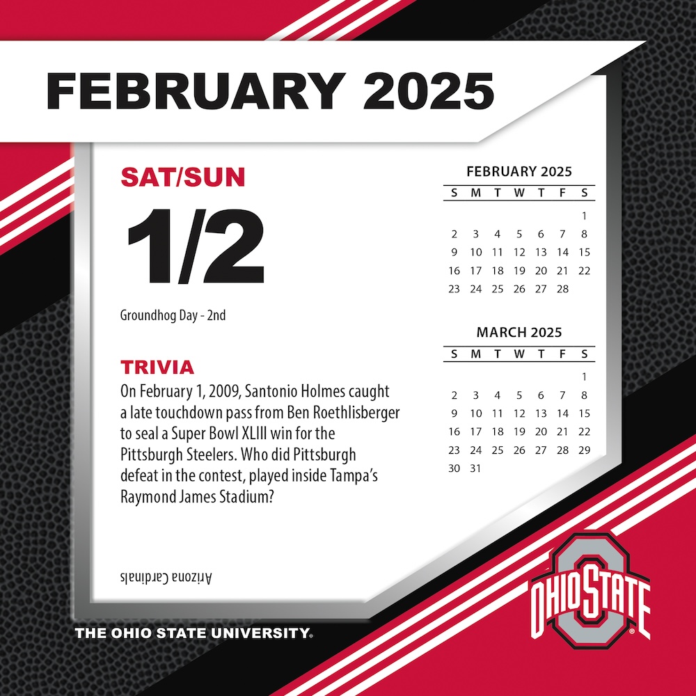 Ohio State Buckeyes 2025 NCAA Page-A-Day Box Calendar