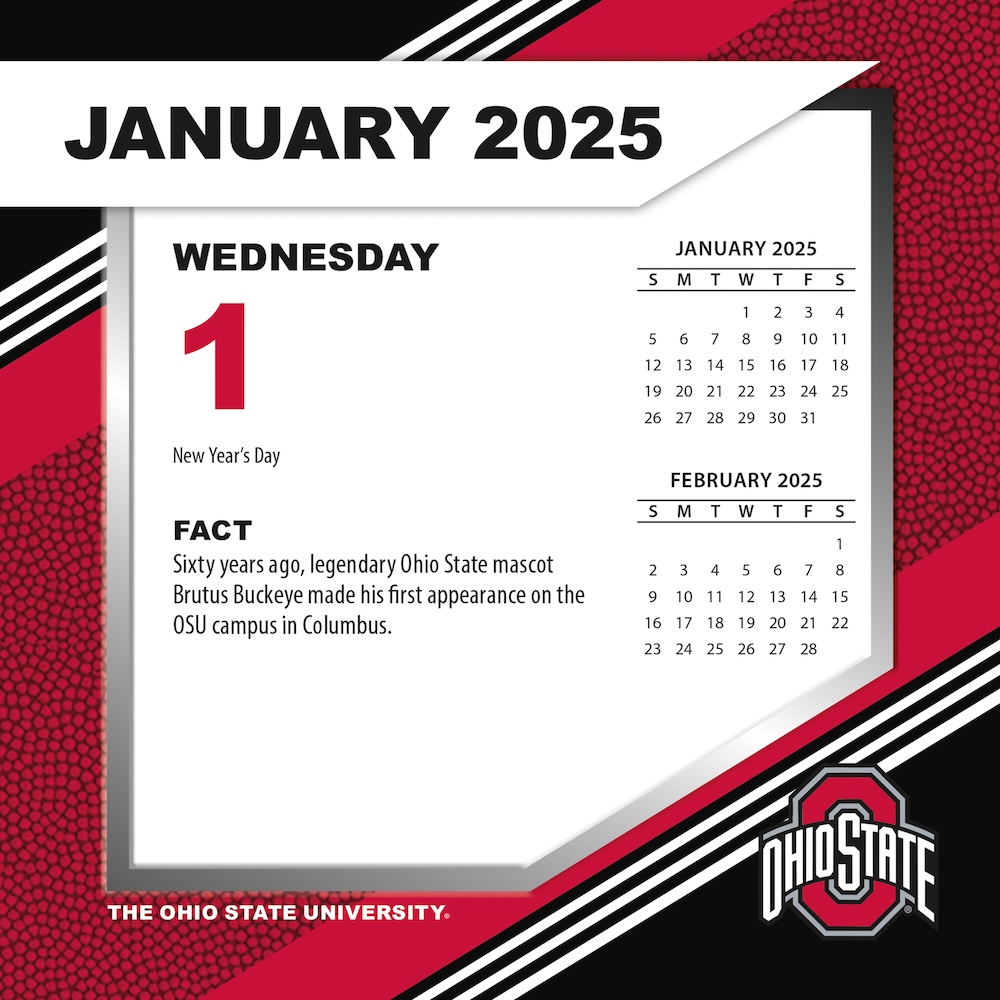 Ohio State Buckeyes 2025 NCAA Page-A-Day Box Calendar