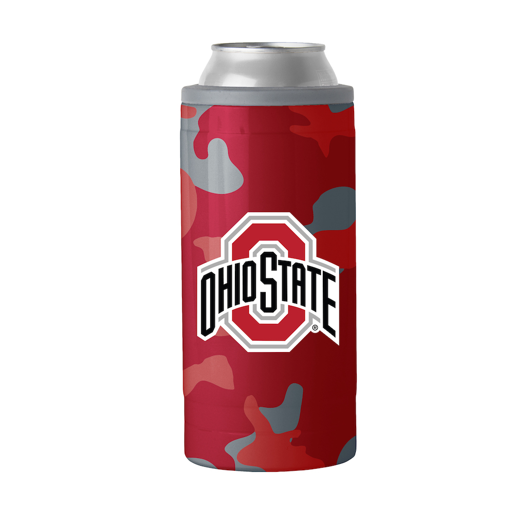 Ohio State Buckeyes Camo Swagger 12 oz. Slim Can Coolie