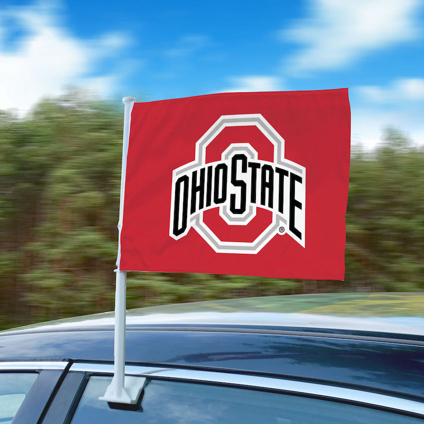 Ohio State Buckeyes Car Flag