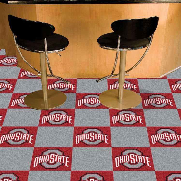 Ohio State Buckeyes Carpet Tiles 18x18 in.