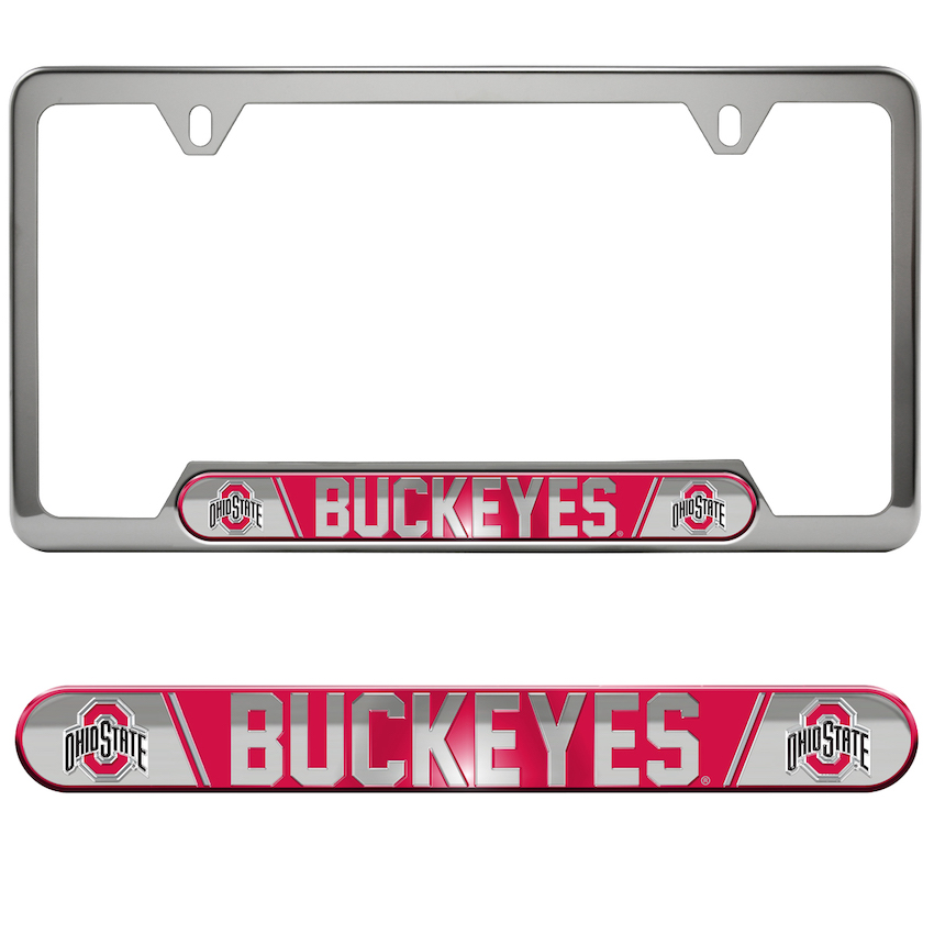 Ohio State Buckeyes Embossed License Plate Frame