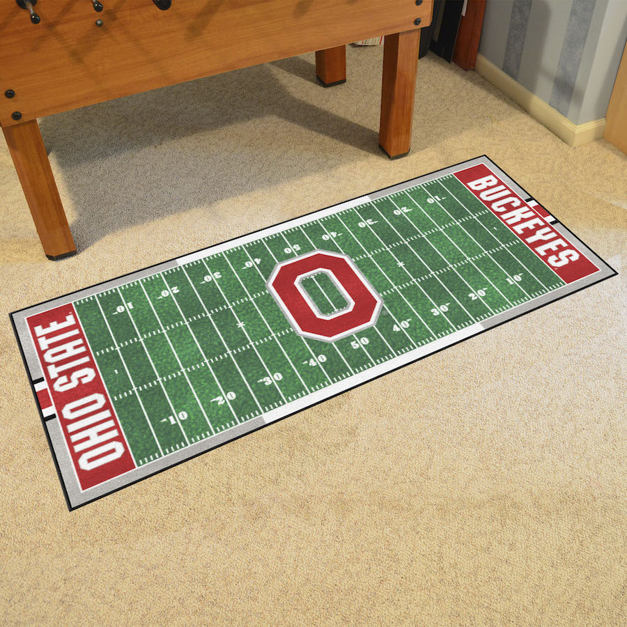 Ohio State Buckeyes 30 x 72 Football Field Carpet Runner