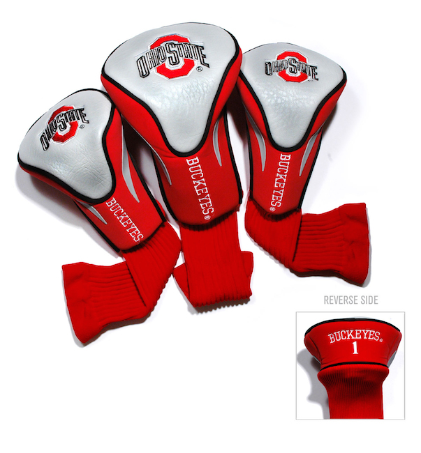 Ohio State Buckeyes 3 Pack Contour Headcovers