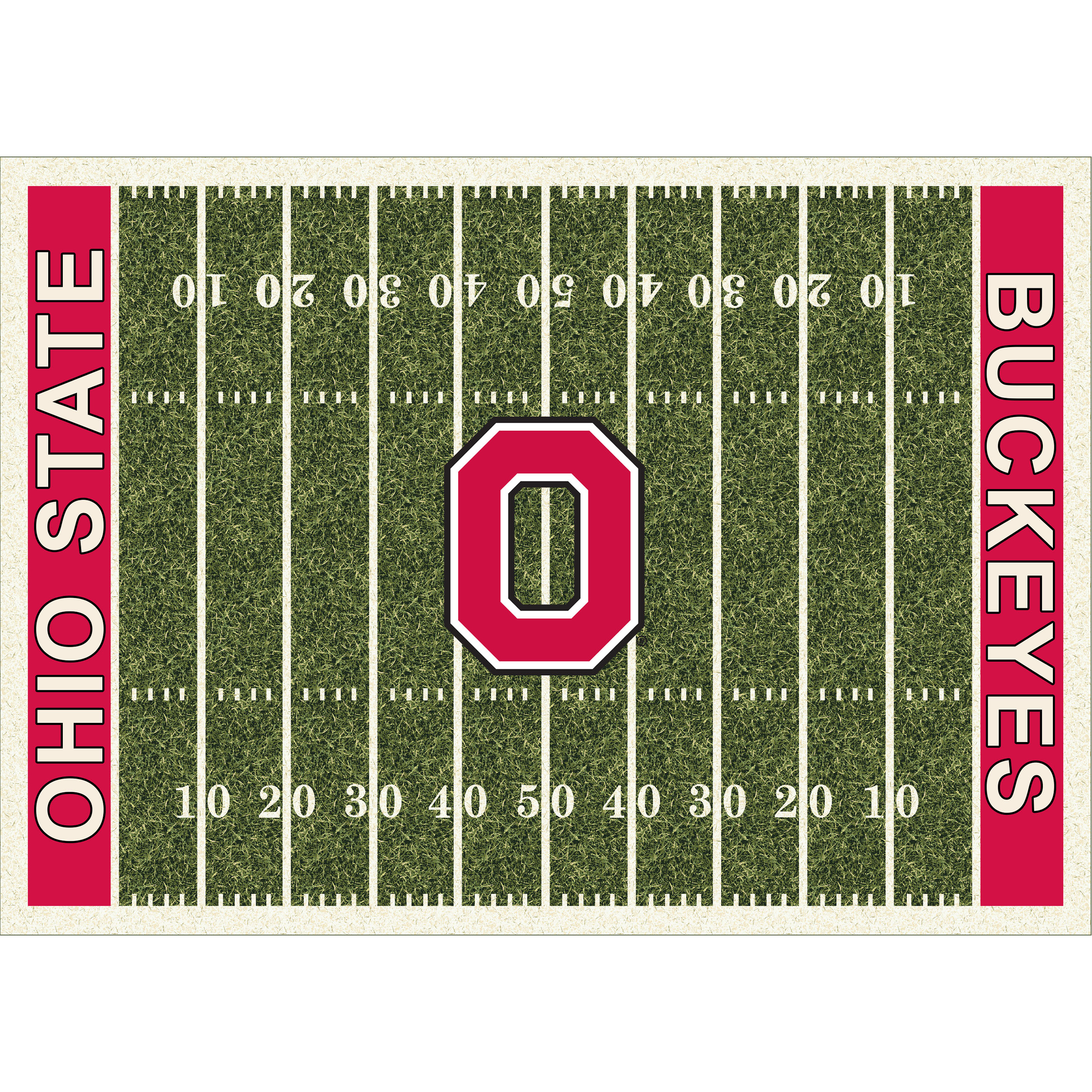 Ohio State Buckeyes 6 X 8 HOMEFIELD Rug