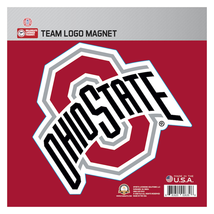 Ohio State Buckeyes Large Team Logo Magnet - Indoor Outdoor