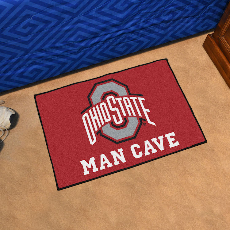 Ohio State Buckeyes MAN CAVE 20 x 30 STARTER Floor Mat