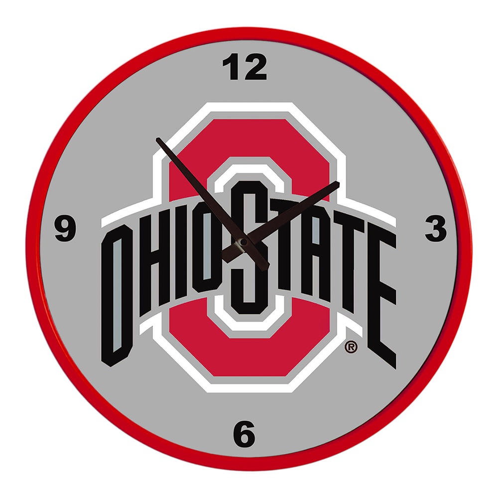 Ohio State Buckeyes Modern Disc Wall Clock