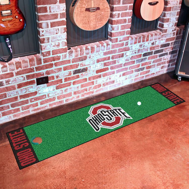 Ohio State Buckeyes Putting Green Mat 18 x 72