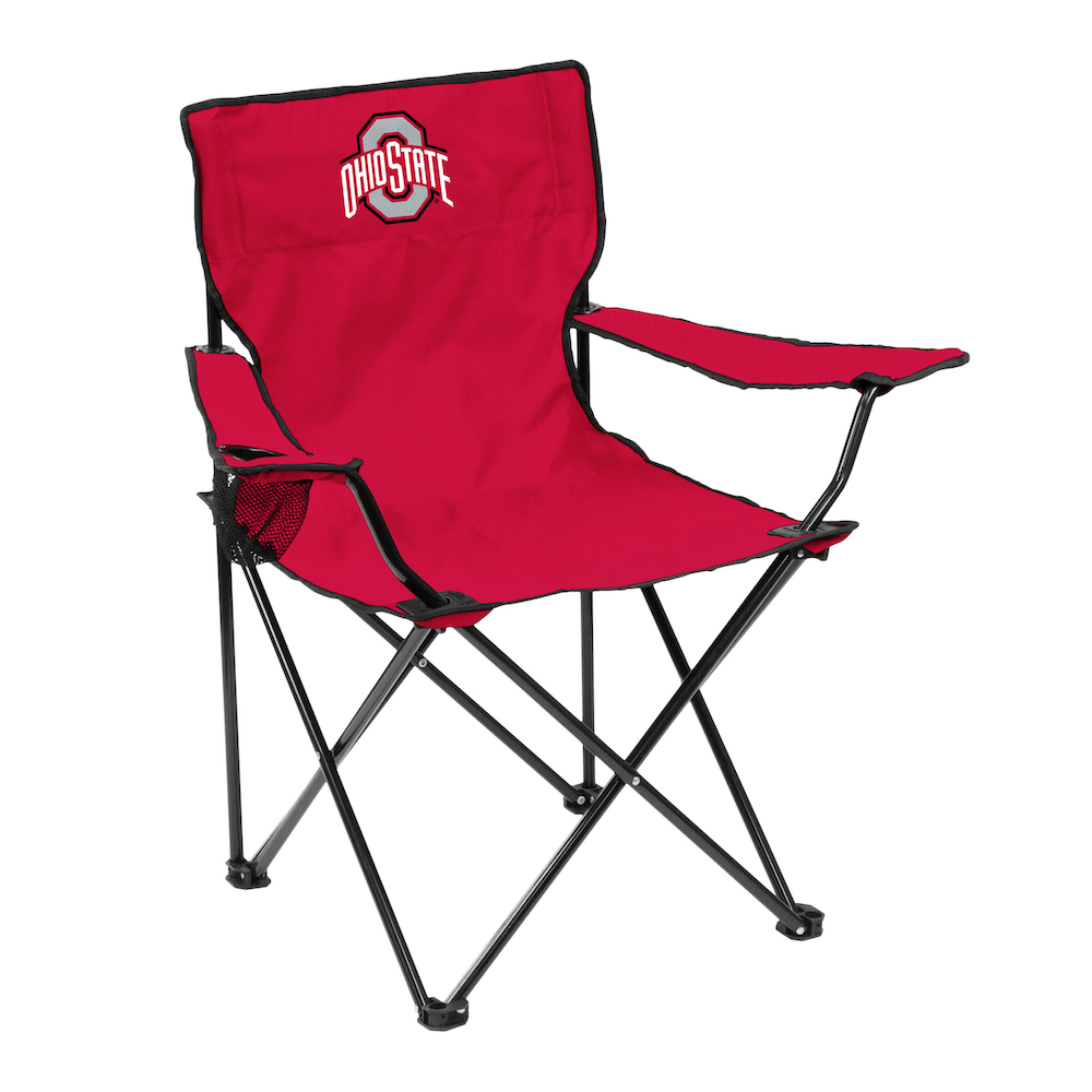 Ohio State Buckeyes QUAD style logo folding camp chair