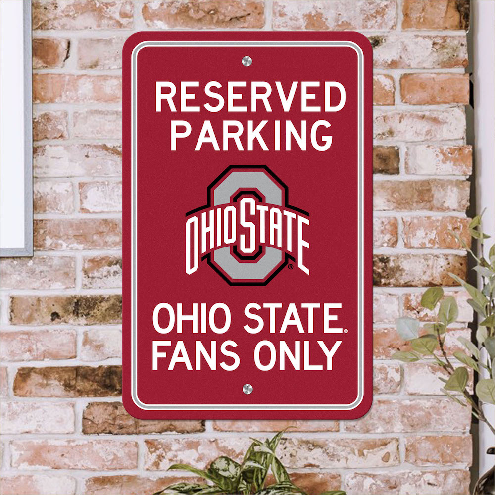 Ohio State Buckeyes RESERVED Parking Sign