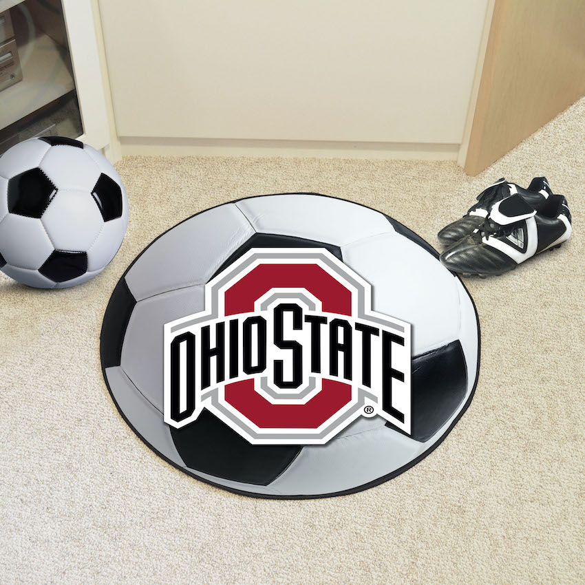 Ohio State Buckeyes SOCCER BALL Mat