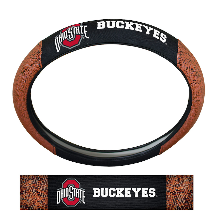 Ohio State Buckeyes Sport Grip Steering Wheel Cover