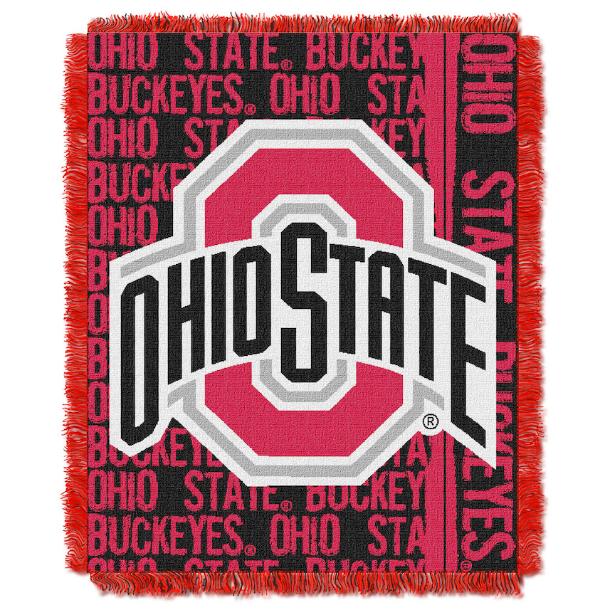 Ohio State Buckeyes Double Play Tapestry Blanket 48 x 60