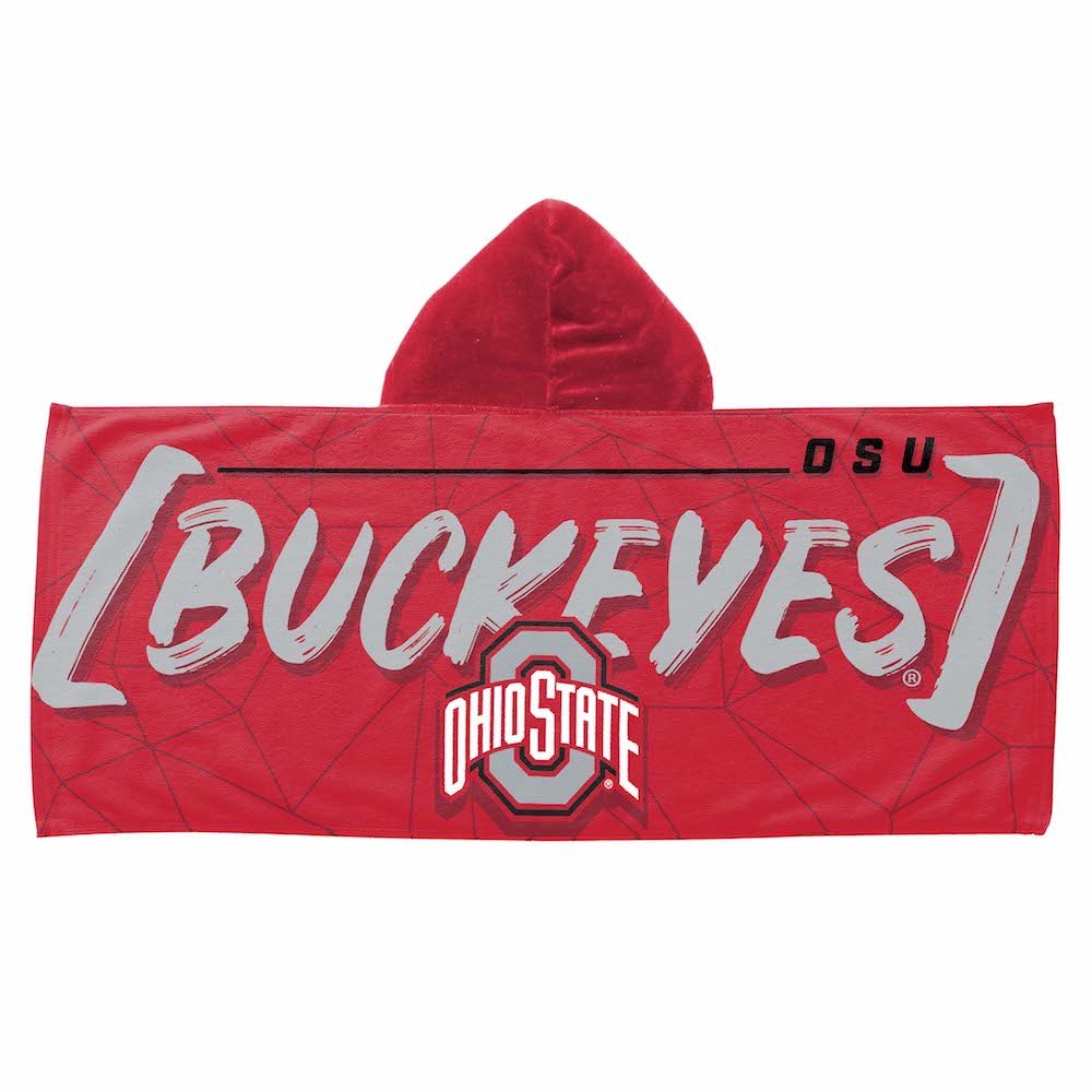 Ohio State Buckeyes Youth Hooded Beach Towel