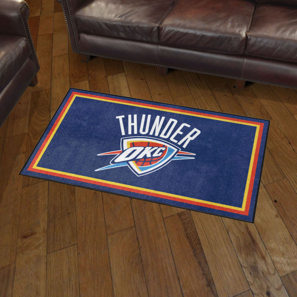 Oklahoma City Thunder 3x5 Area Rug - 2nd Logo