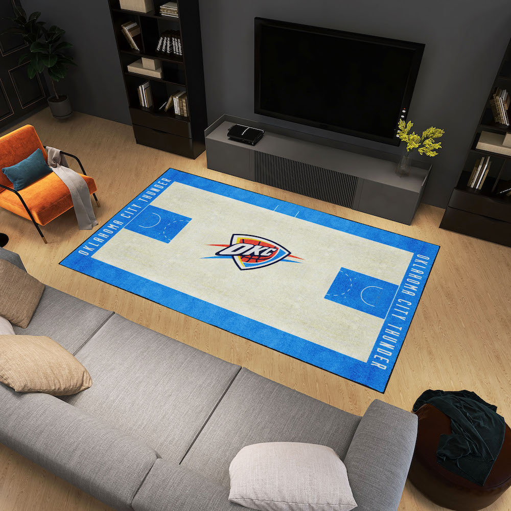 Oklahoma City Thunder 6x10 Ft Ultra Plush Area Rug