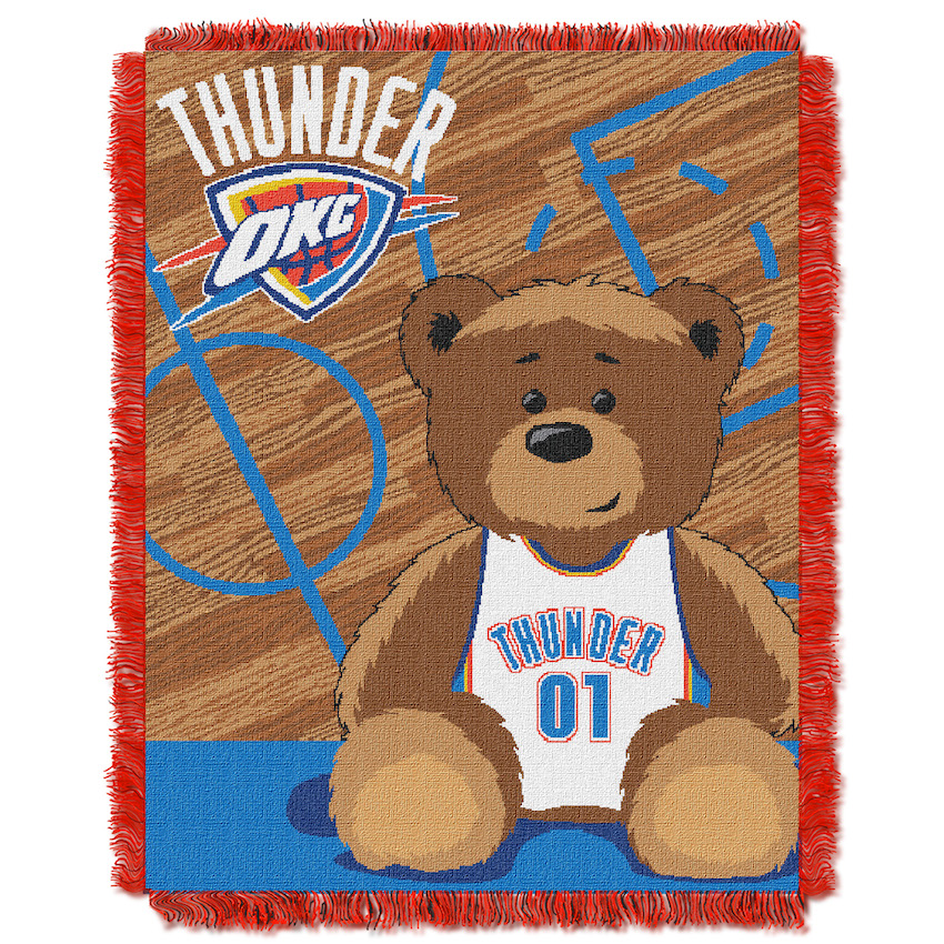 Oklahoma City Thunder Woven Baby Blanket 36 x 48