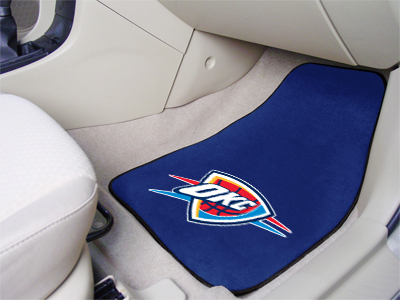 Oklahoma City Thunder Car Floor Mats 18 x 27 Carpeted-Pair