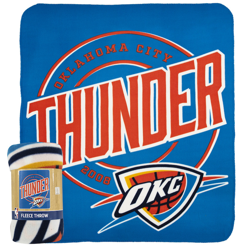 NBA Oklahoma City Thunder Woven Jacquard Baby Blanket ...