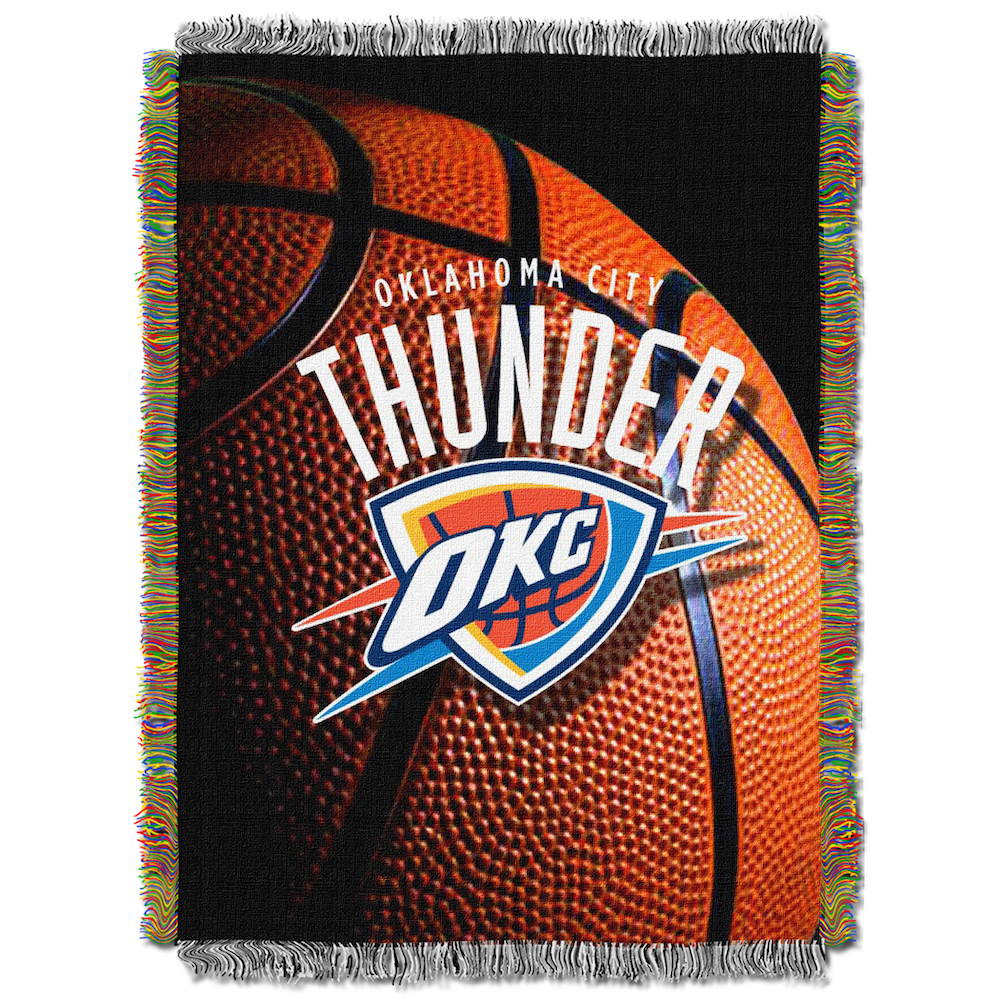 Oklahoma City Thunder Real Photo Basketball Tapestry