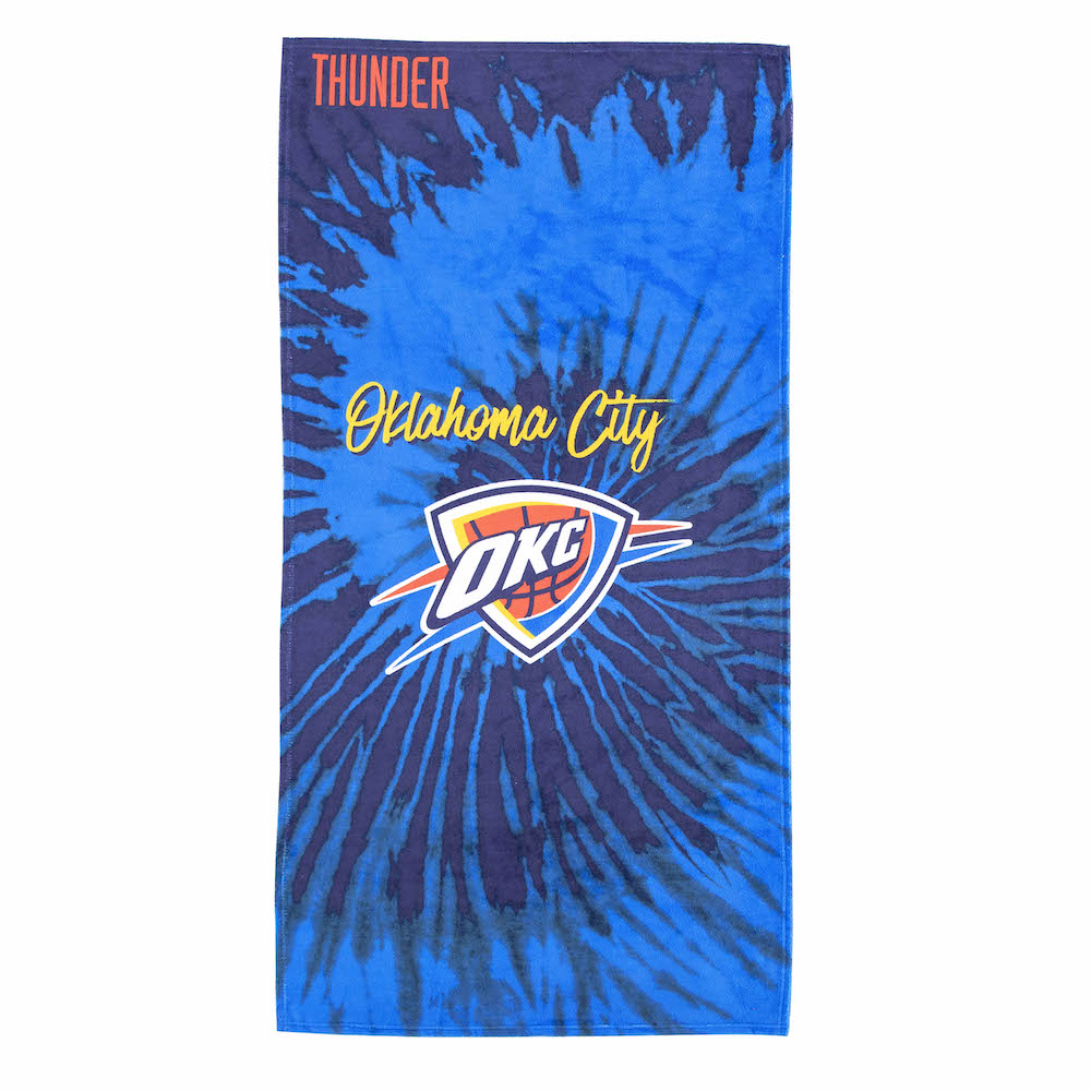 Oklahoma City Thunder Pyschedelic 30x60 Beach Towel