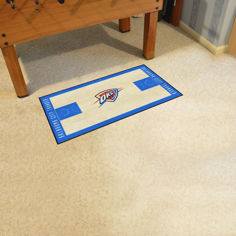 Oklahoma City Thunder 24 x 44 Basketball Court Carpet Runner