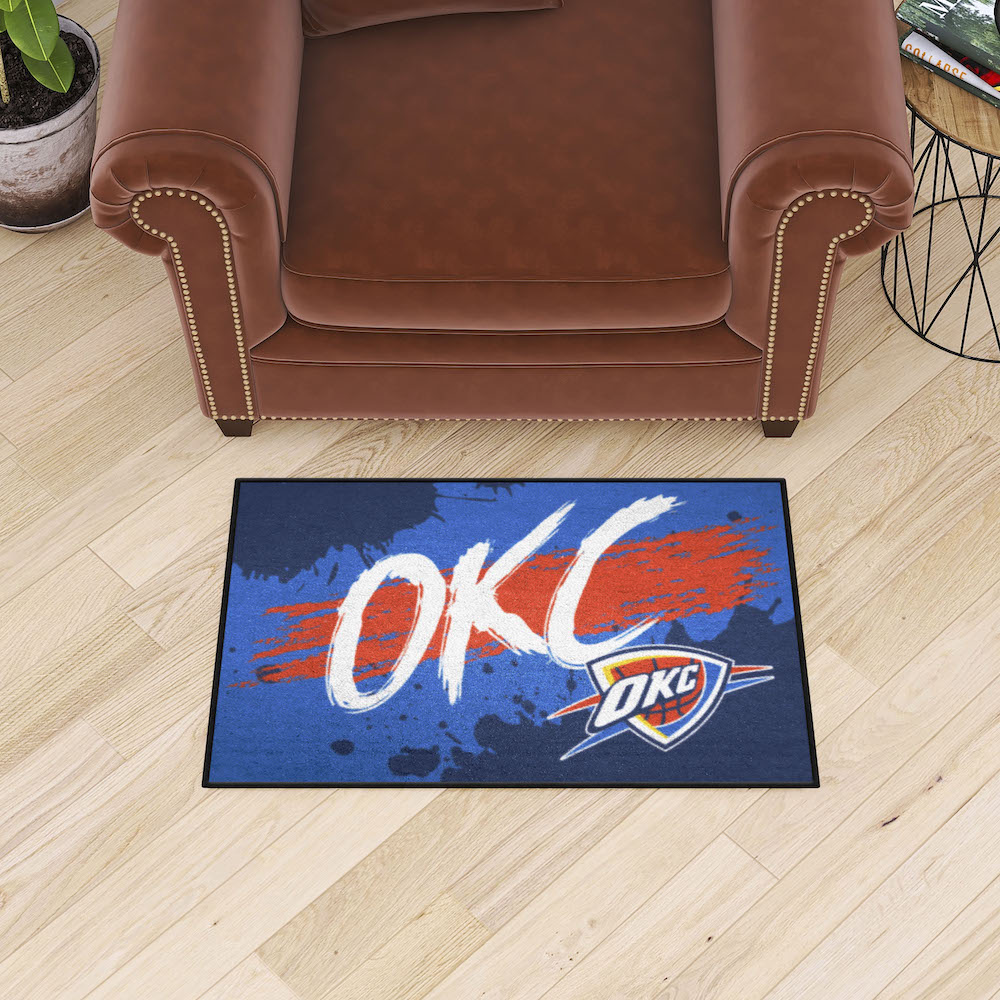 Oklahoma City Thunder SLOGAN 20 x 30 Starter Floor Mat