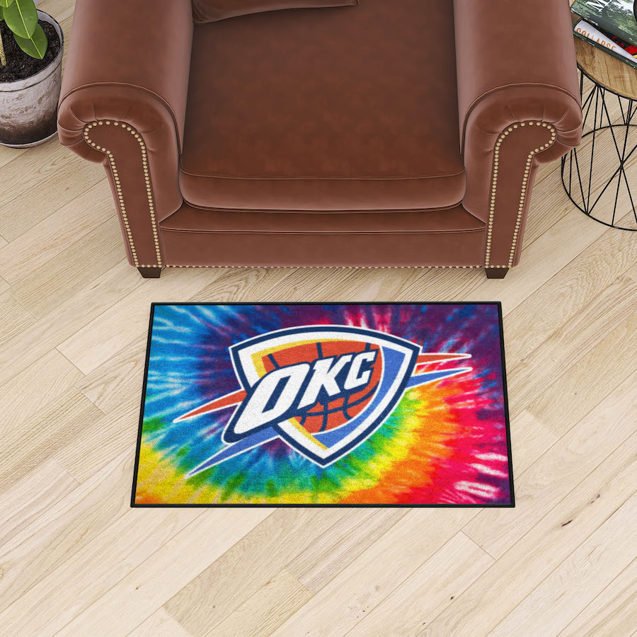 Oklahoma City Thunder TIE-DIE 20 x 30 Starter Floor Mat