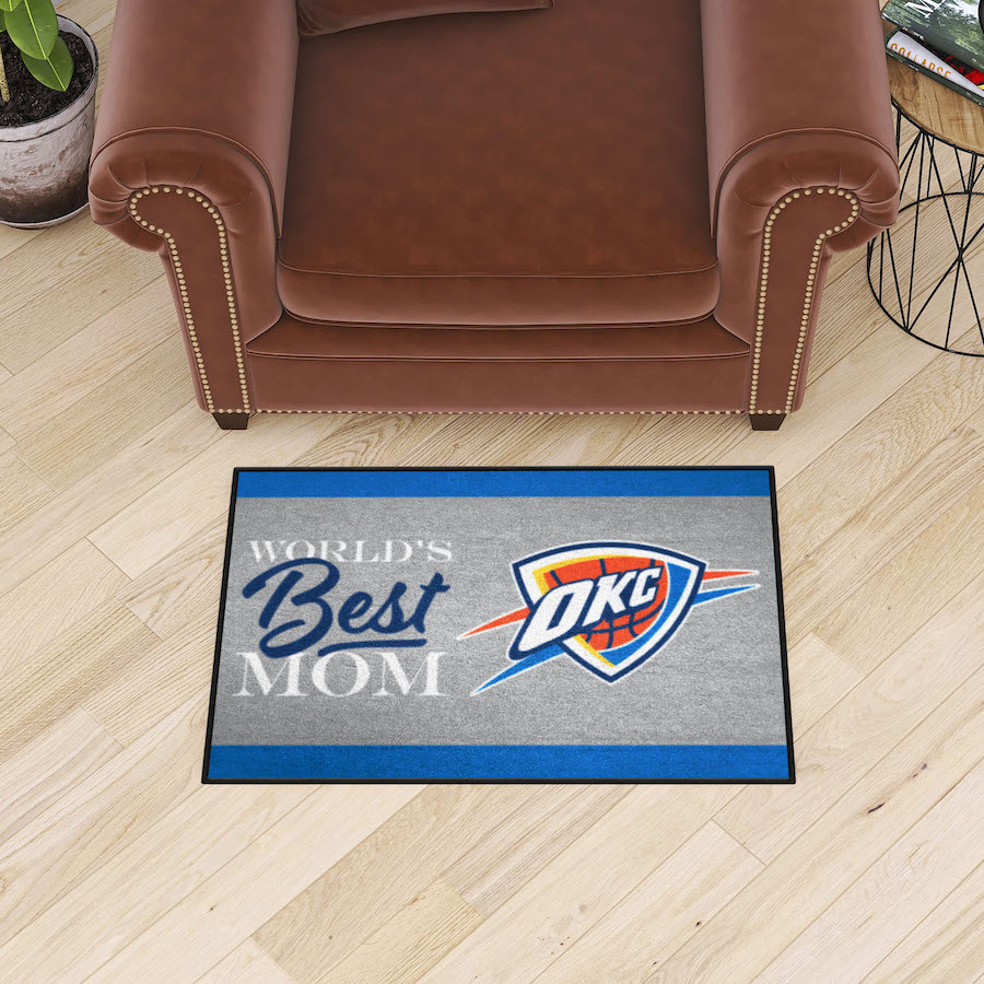 Oklahoma City Thunder 20 x 30 WORLDS BEST MOM Floor Mat