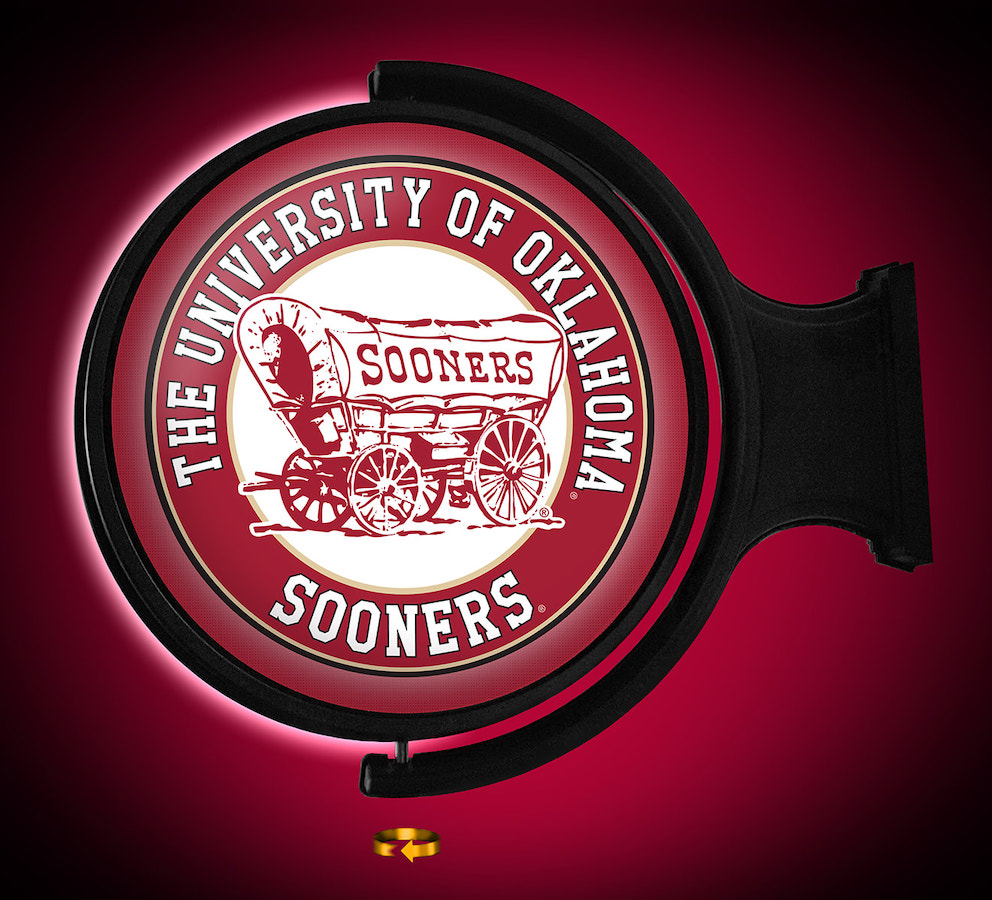 Oklahoma Sooners LED Rotating Wall Sign ~ SCHOONER