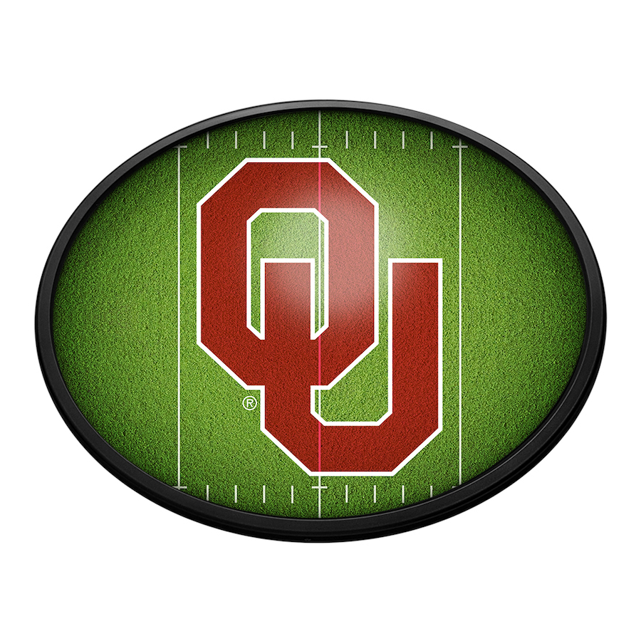 Oklahoma Sooners ON THE 50 Slimline LED Wall Sign ~ OVAL