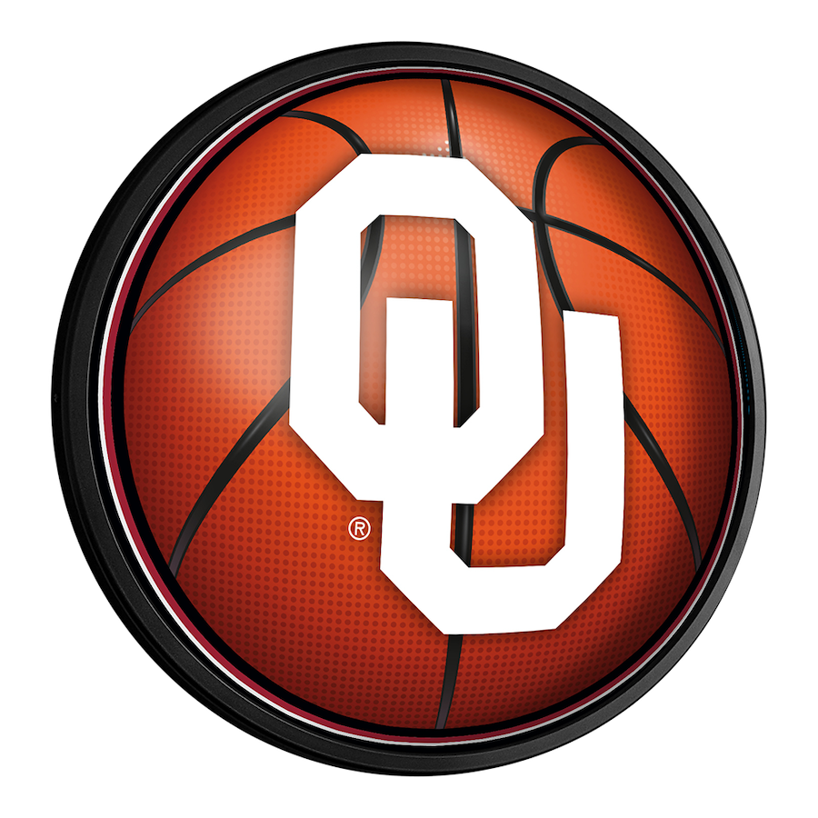 Oklahoma Sooners Slimline LED Wall Sign ~ BASKETBALL