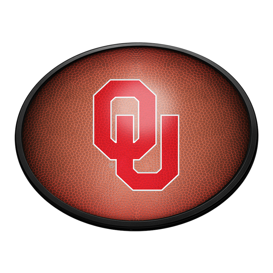 Oklahoma Sooners PIGSKIN Slimline LED Wall Sign ~ OVAL