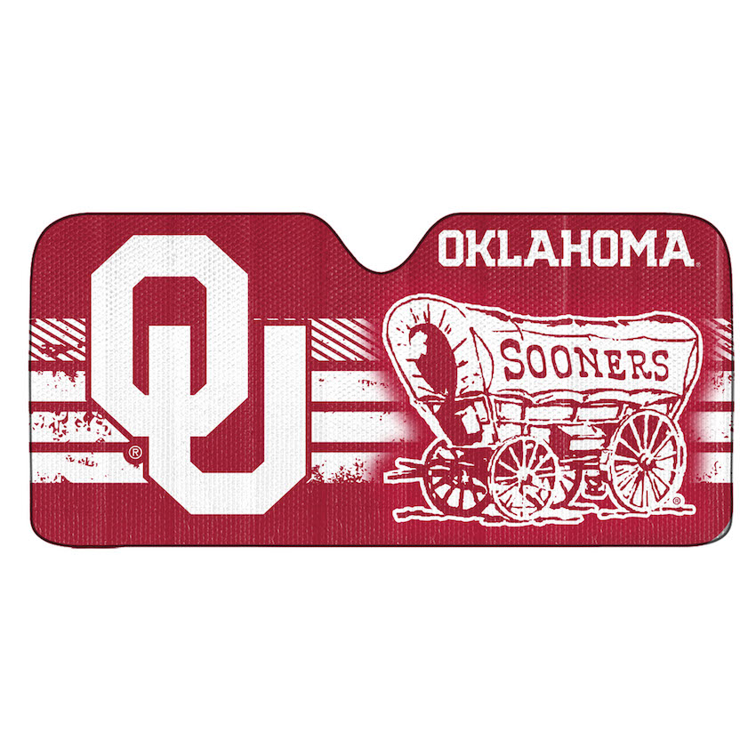 Oklahoma Sooners AutoShade Folding Windshield Cover